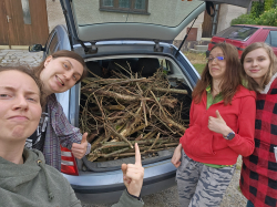 Došlo dříví na oheň...